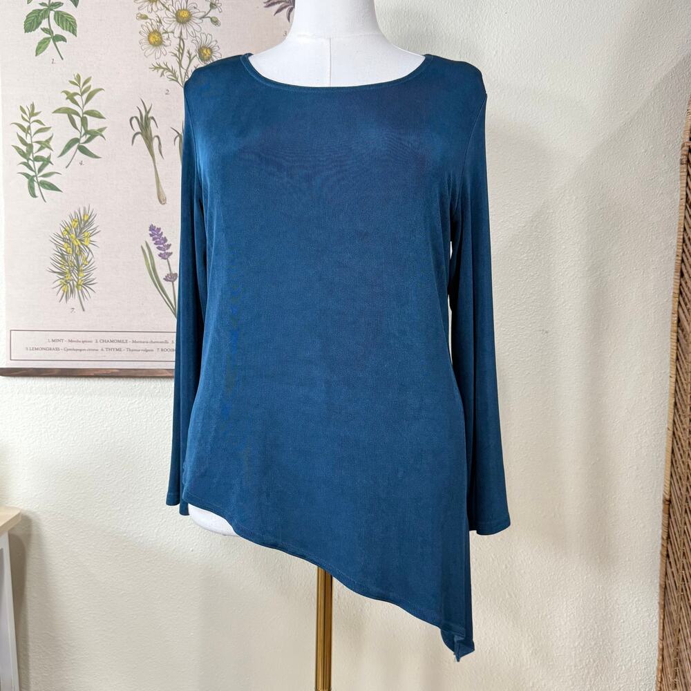 Y2k Slinky Stretch Asymmetric Tunic Top Fairy Grunge Whimsigoth Witchy Boho L